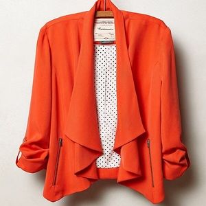 Cartonnier orange/red blazer from Anthropologie